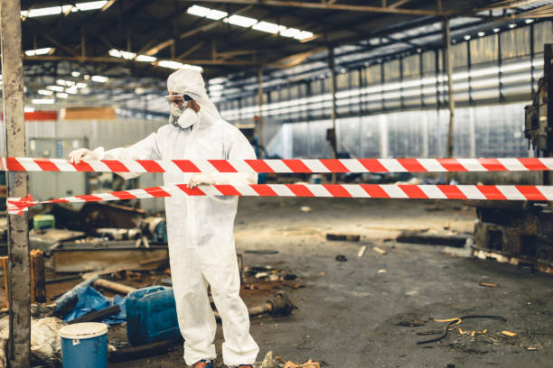 Professional Biohazard Cleanup technician working in South Jordan, UT